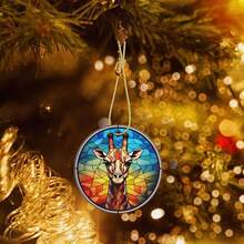 Glass Giraffe Ceramic Christmas Hanging Ornament For Xmas Tree Wedding Holiday Party Home Decor - GlassGiraffe - View 5