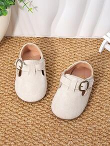 Toddler Kids Shoes, British Style Girls Leather Shoes, New Spring/Autumn Boys & Girls Soft Bottom Shoes, Baby Moccasins - Beige - View 7