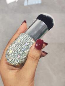1pc Multi-Functional Makeup Brush, High-Aesthetic Rhinestone Blush & Powder Brush, Soft & Skin-Friendly, Travel-Friendly, Suitable For Powder Makeup, Fashionable Makeup Gift - Multicolor - View 5