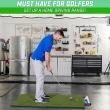 10x10英尺重型高尔夫练习网及多功能运动训练屏障 - 3毫米聚酯网布，加固缝线，便携式高尔夫练习网，室内/室外训练击球网，多功能运动屏障网，适用于高尔夫球、棒球、足球等运动。 - 彩色 - 查看 2