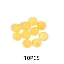 5-10pcs/Pack Natural Yellow Jade Cabochons, Multi-Size Gemstone Cabochons, Vintage Elegant Red Color, Handmade DIY Jewelry Embellishment, Suitable For Necklace, Ring, Bracelet, Jewelry Making - Topaz - View 16