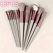 13pcs Soft Makeup Brush Set, Suitable For All Beauty Needs From Beginners To Professionals. Perfect Gift Choice For Birthday, Christmas And New Year