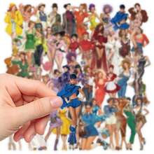 100pcs Pop Art Girl Stickers, Waterproof Stickers For Scrapbooking, Phone Cases, Notebooks, Laptops, DIY Crafts, Back To School Supplies, Gifts - Multicolor - View 3