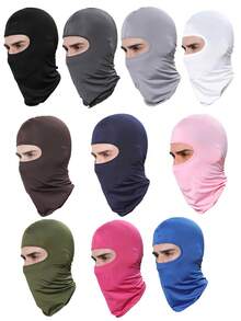 1pc/2pcs/Multi-Pack Unisex Sweat-Wicking Pullover Sports Balaclava, Ice Silk Sun Protection Cycling Ski Mask, Suitable For Daily Outings, Cycling, Outdoor Sports - K - View 7