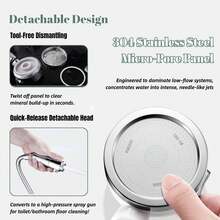 1pc RV Shower Head With Hose, High Pressure 360° Rotating Shower Head Replacement With Switch, 3 Modes Handheld Shower Head, Suitable For RV/Camper/Travel Trailer