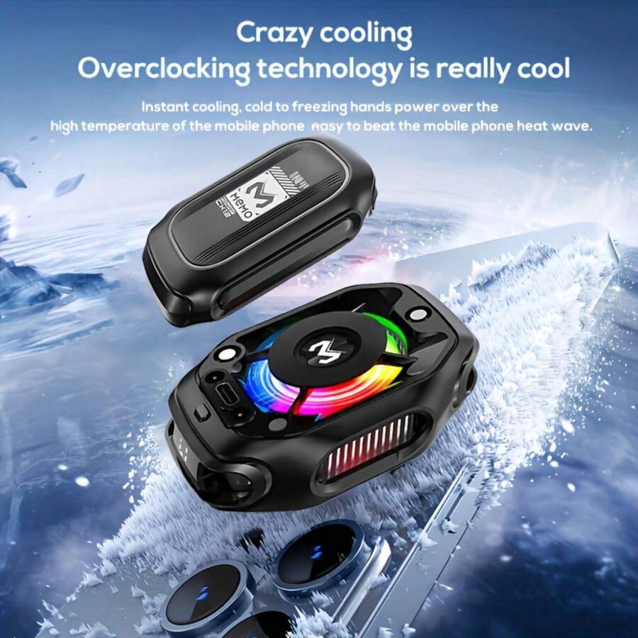 MEMO CX12 2025 移动设备散热器，散热性能卓越，快速冷却，为您带来出色的游戏体验