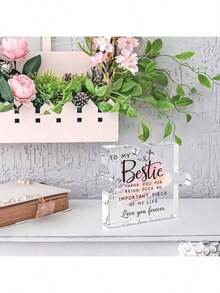 Acrylic Puzzle Gift For Sisters - Desktop Decor, Dining Table Ornament, Office Desk Accessory - Exquisite Souvenir For Girlfriends, Suitable For Birthday, Thanksgiving, Christmas And Other Occasions, Also Suitable For Graduation Ceremonies - Multicolor - View 6