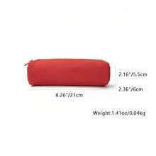 Studen Oxford Cloth Color Pencil Case Bag Storage Cosmetic Bag For Schoolsss - 紅色 - 查看 3