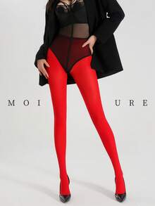 MOIRÉALLURE 1雙經典緊身褲，適合日常通勤、夜店及各種造型需求 - 紅色 - 查看 7