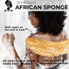 Authentic African Net Sponge With Knots - Afro Scrubber Bath Loofah Exfoliating Net Sponge For Shower - 4 Pack African Bath Sponges Exfoliator For Most Skin Types Back Scrub Washer Accessories,40059798 - Xanh đậm - Xem 2