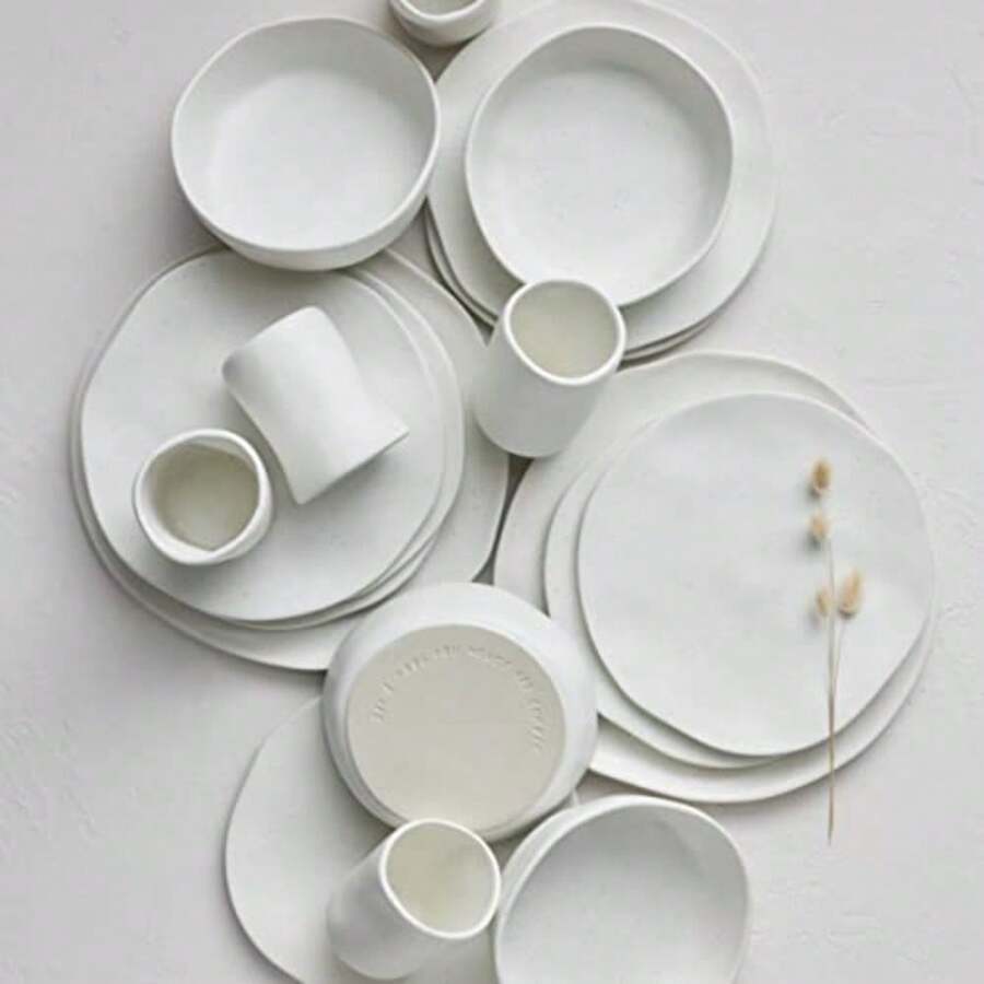 CYPNStone by Mercer Project HEKONDA - Juego de vajilla de 16 piezas de gres plato y tazón juego de platos para 4 color grisFashion - 227702588 - Ver 1