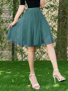 1 chiếc váy voan dài ngang gối, thích hợp cho Halloween, cosplay, tiệc cưới, có các màu đen, xanh đậm, xám hồng, trắng, hồng, trang phục mùa thu dành cho nữ. - Nhiều màu - Xem 10