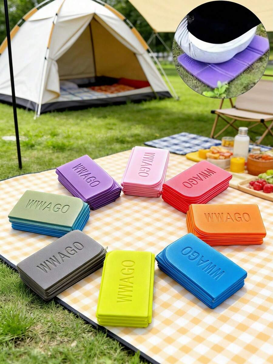 One-Piece Outdoor Camping Portable Folding Seat, Ultra-Light Foam Seat Cushion, Waterproof Pad, Park Moisture-Proof Seat Pad, Beach Pad, Heat-Insulating Outdoor Equipment, Saves Your Backpack Space And Reduces Weight. - Multicolor - View 1