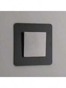 1pc Modern Style Light Switch Sticker - Self-Adhesive Installation, Durable PC Plastic Material. Suitable For Living Room, Bedroom And Office - Easy Installation. - Multicolor - View 6