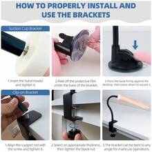 CHUAN SHANG Nail Practice Hand Model, Flexible Fake Hand With Adjustable Stand, Nail Training Set, Model Hand For Beginners And Nail Technicians (Suction Cup Stand) - Apricot - View 6