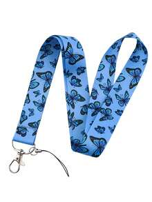 1 chiếc dây đeo hình bướm, thích hợp cho bác sĩ, y tá, sinh viên, giáo viên, dùng làm thẻ ID, thẻ xe buýt, có thể dùng làm quà tặng hoặc sử dụng hàng ngày. - Nhiều màu - Xem 13