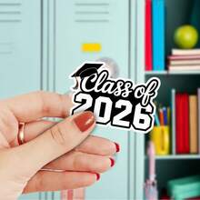 1/3/5 张 2026 届毕业纪念贴纸，3 英寸高中大学毕业礼物，可用于笔记本、剪贴簿、汽车贴纸、笔记本电脑贴纸、水瓶贴纸、手机壳贴纸 - 彩色 - 查看 2