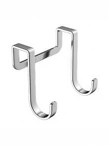 2个双钩，床头柜挂钩，门后挂钩，浴室/厨房浴袍挂钩，免钻孔壁挂式衣帽/毛巾挂钩 - 彩色 - 查看 6