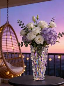 Bình hoa thủy tinh trong suốt nhiều màu sắc, dùng để cắm hoa khô/tươi theo phương pháp thủy canh, tự làm bình hoa, dày và trong suốt, nhiều màu sắc để lựa chọn, trang trí nhà cửa, phụ kiện phòng khách/phòng ngủ/phòng tắm, bình hoa phong cách Bohemian. Quà tặng ngày lễ, quà tặng ngày Valentine, bình hoa tươi. - Nhiều màu - Xem 2