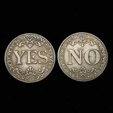 Yes Or No Lucky Coin Decide Commemorative Coin Double-Sided Badge Collection Gift, Gift, Halloween, Gold Coin - Multicolor - View 6