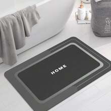 CYPNTapete para Baño Antideslizante Alfombra Absorbente de Secado Rápido para Piso de Baño Dark Grey 43 x 80 cmFashion - Gris Oscuro - Ver 3