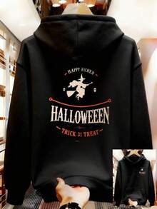 BZXG Men's Urban Style Hoodies - 黑色 - 查看 1