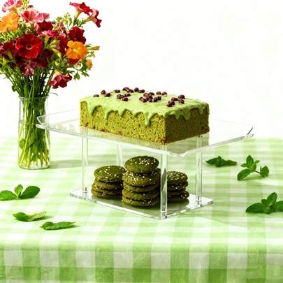 1 Set Acrylic Dessert Display Stand, Cupcake Holder Tray Suitable For Wedding, Birthday, Party Table Decor