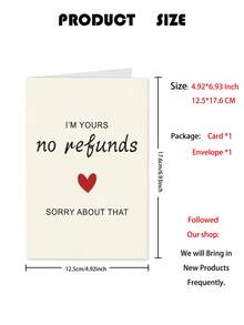 1 Piece With Envelope, Birthday Card, Fun Birthday Card, Boyfriend Or Girlfriend Fun Card, Happy Birthday, Back To School Season, Back To School Supplies, Birthday Card Valentine's Day Gift Greeting Card, Anniversary Greeting Card, Funny Valentine's Day Card, Amazing Wife, Valentine's Day Gift Box Card - XK249 - View 2