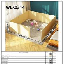 宠物围栏、猫咪产房隔离板、室内护栏、家用、小型犬床、DIY兔笼