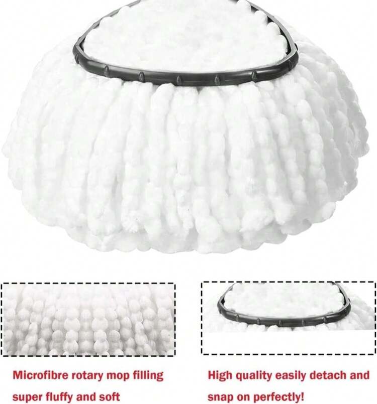 4 Pack Spin Mop Replacement Head Mop Refill Compatible With Oceda Triangle Swivel Mops Microfiber Swivel Mop Refill,Deep Clean,Machine Washable And Easy To Replace - 軍綠色 - 查看 6