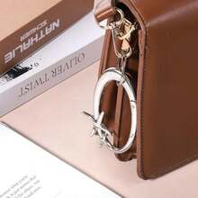 Star Carabiner Y2K Keychain, Shiny Cool Chrome Karabiner Extra-Large Silver Carabiner Keychain Y2k Accessories For Bagpack Keys Handbag Trousers Bag Charms - / - Xem 4