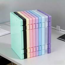 A Large-Capacity Plastic Folder With Storage Box, Ideal For Office Documents, Music Sheets, And Exam Papers. - Màu tím, 1 chiếc - Xem 1