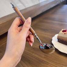 French Luxury Retro Noble Castle Soup Spoon, Soup Spoon, Rice Spoon, Pasta Spoon, Dessert Spoon - Multicolor - View 4