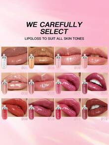 USHAS Shimmering Pearl Gloss Lip Gloss, Nourishing & Smooth Texture Mirror Finish Lip Tint, Long-Lasting & Easy To Apply, Quick-Drying & Non-Sticky, Sparkling Liquid Lipstick, Suitable For Party, Holiday And Daily Makeup, Christmas, Valentine's Day Gift - #04 - View 6
