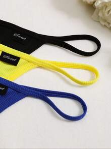 8pcs Printed/Solid Comfortable Women's Low-Rise Thong Panties - Multicolor - View 5