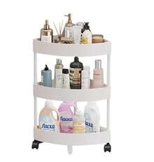 Estante de ducha de 3 niveles, estante de esquina ajustable para baño, estante de almacenamiento, organizador de estantes con ruedas