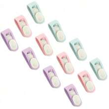 12pcs Duvet Clips | High Elasticity Quilt Cover Clips With No Pins, Plastic Fasteners For Keeping Duvet In Place, Anti-Move Non-Slip Comforter Holder Clamps, Mixed Color - As Pic - View 10