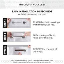 CYPNHookless Alessandra - Cortina de Ducha con Forro de Peva 71 x 74 Pulgadas Blanco Azul y caféFashion - 227880825 - Ver 7