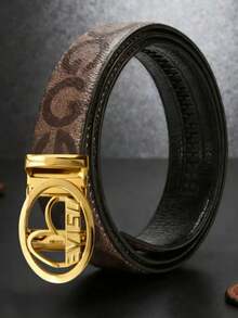 高品质男士商务自动扣皮带，设计师款G字母时尚皮带，休闲百搭，理想的节日礼物之选 - 彩色 - 查看 4