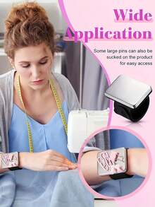 18 件套美发造型工具，包括 2 个磁性腕带、6 个造型梳、10 个宽齿鳄鱼夹，让您自由打造各种发型。 - 彩色 - 查看 5