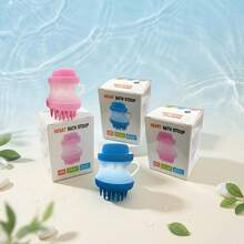宠物沐浴按摩杯 - 带柔软硅胶凸点 - 便携式宠物清洁刷 - 必备宠物沐浴工具 - 彩色 - 查看 5