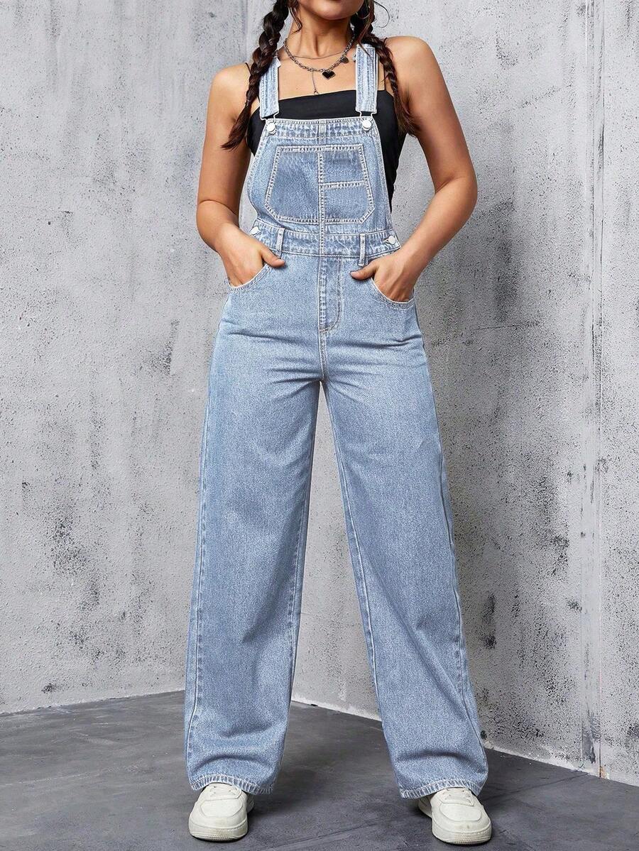 Women's Jeans, Y2K Style Overalls, Jumpsuits, Cargo Pants, Waist-Cinching And Hip-Lifting, Loose And Slimming, Suitable For All Seasons, Multiple Pockets And Simple Style Design, Perfect For Outdoor Wear, Cocktail Parties, Parties, Christmas, Nightclubs, Banquets, Film Festivals, Cinemas, Balls, Cocktail Parties, Bars, Weddings, Graduation Ceremonies, Homecoming, Birthday Parties, Rebellious Girls Festival-Themed Parties, Outdoor Outfits, Streetwear, Fashion Shows, Dates, Working Outside, Country-Style Women's Clothing, The Best Women For Going Out, Ladies' Vacation Clothing, Pantalón Jean Mujer,Women Clothes,Jeans Para Mujer,Pantalones De Mujer Jean,Ropa De Mujer,Tall Jeans Women,Y2k Clothes,Going Out Outfits,Holiday Outfits For Women,Vacation Outfits Women,Club Outfits For Women,New Years Outfit Women,Holiday Outfits For Women