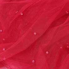 1件梦幻丝滑纯色珍珠薄纱，可用于制作婚礼头饰、甜点桌布、DIY服装面料 - 彩色 - 查看 22