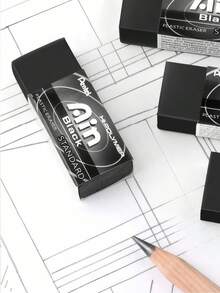 1 cục tẩy bút chì, kích thước: 48mm*23mm*11mm (1.89in*0.9in*0.433in), tẩy vẽ mịn, không bụi, bề mặt bóng cao, thích hợp cho học sinh, đồ dùng học tập cho năm học mới. - Nhiều màu - Xem 1