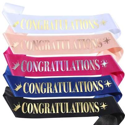 1pc Graduation Party Sash Belt, Congratulations Shoulder Strap, Graduation Ceremony Party Decor