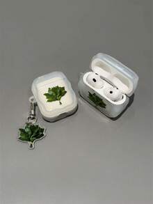 Creative & Minimalist Grapefruit Leaf Earphone Protective Case, Suitable Compatible With Apple 1/2/3/4/Pro/Pro2(Nd)/Pro(3rd) - Clear - View 5