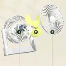 Table Fans - أبيض - مشاهدة 2