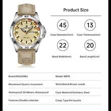 Đồng hồ đeo tay nam cao cấp, chống nước, dạ quang, hiển thị ngày và tuần, đồng hồ thể thao nam, dây da, máy quartz tự động Nhật Bản, hộp đựng đồng hồ. Quà tặng sinh nhật, quà tặng Ngày của Cha, quà tặng người yêu, quà tặng đối tác kinh doanh, quà lưu niệm, quà tặng học sinh. - Nhiều màu - Xem 11