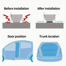 10pcs Car Door Sound Insulation Shock Absorbing Pads (Product Adhesiveness Is General, Customers Can Paste It By Themselves) - Multicolor - View 9