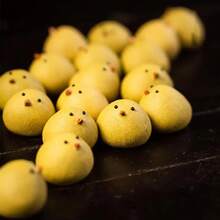 Decoración de arte de púrpura hecha a mano de mascota deé de pollo, juguete deé lindo para juego deé, adorno de escritorio llamativo, decoración de estantería - Polluelo - Ver 6